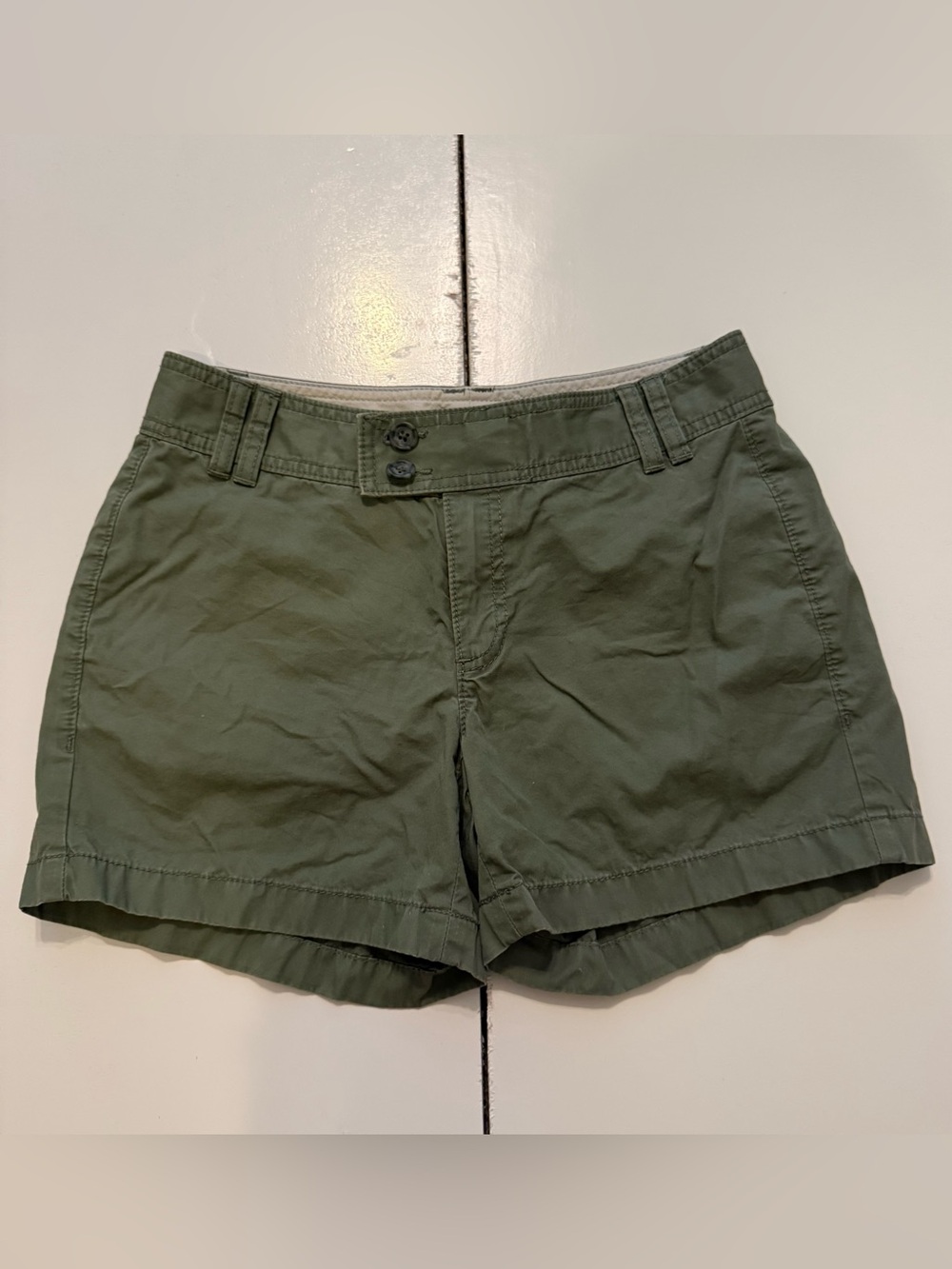 Banana Republic Olive Green Cotton Shorts